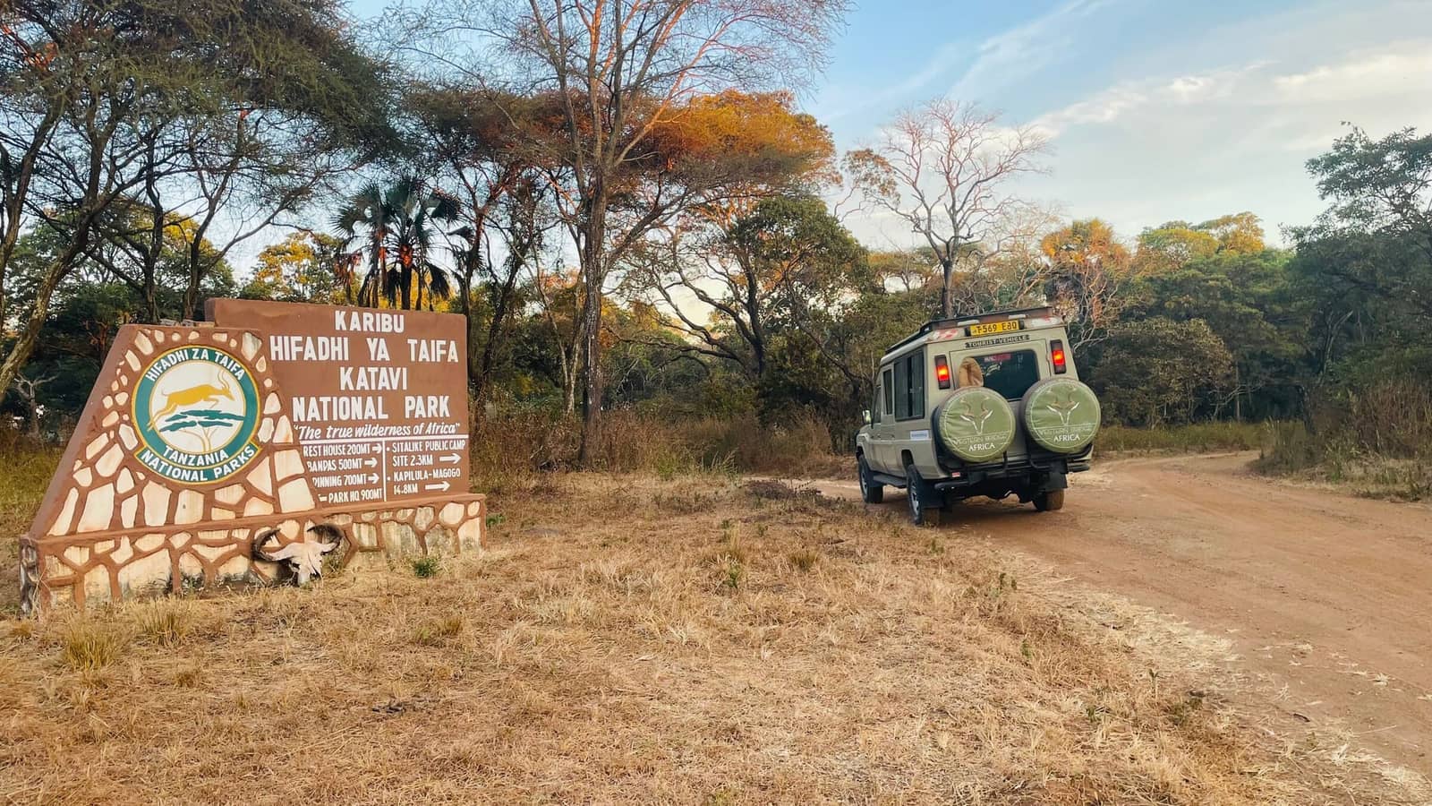 Walking safari with an armed ranger